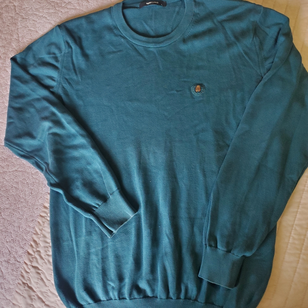 Men's Teal Crewneck Sweater